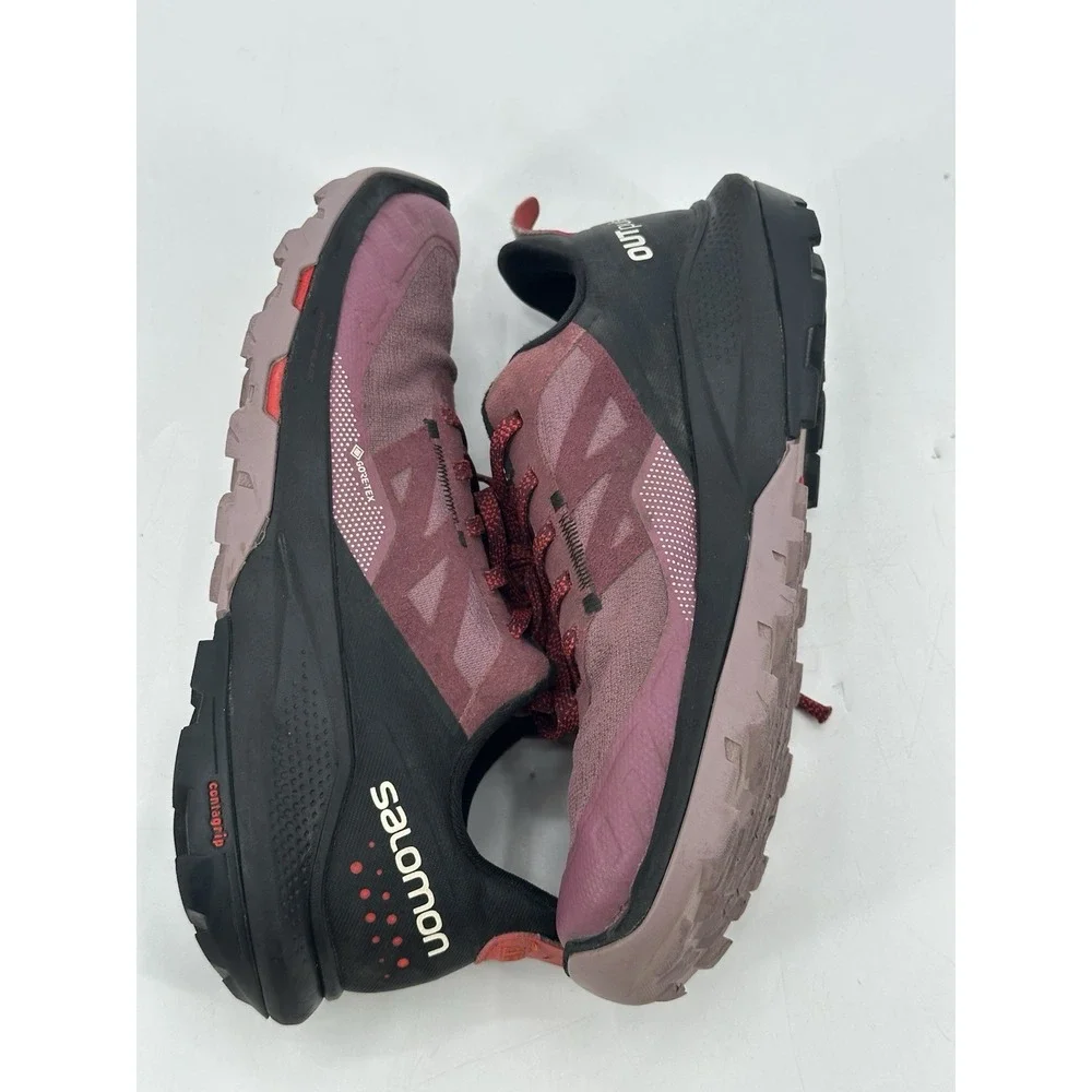 Salomon OutPulse GTX Waterproof Hiking Shoes Size 6.5 Women's‎ Purple/Black